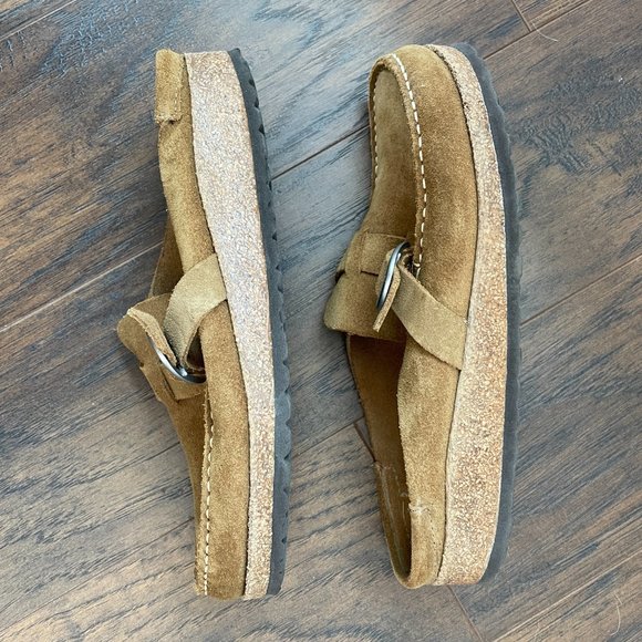 Birkenstock Brown Suede Mules - Picture 6 of 7